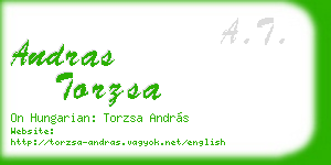 andras torzsa business card